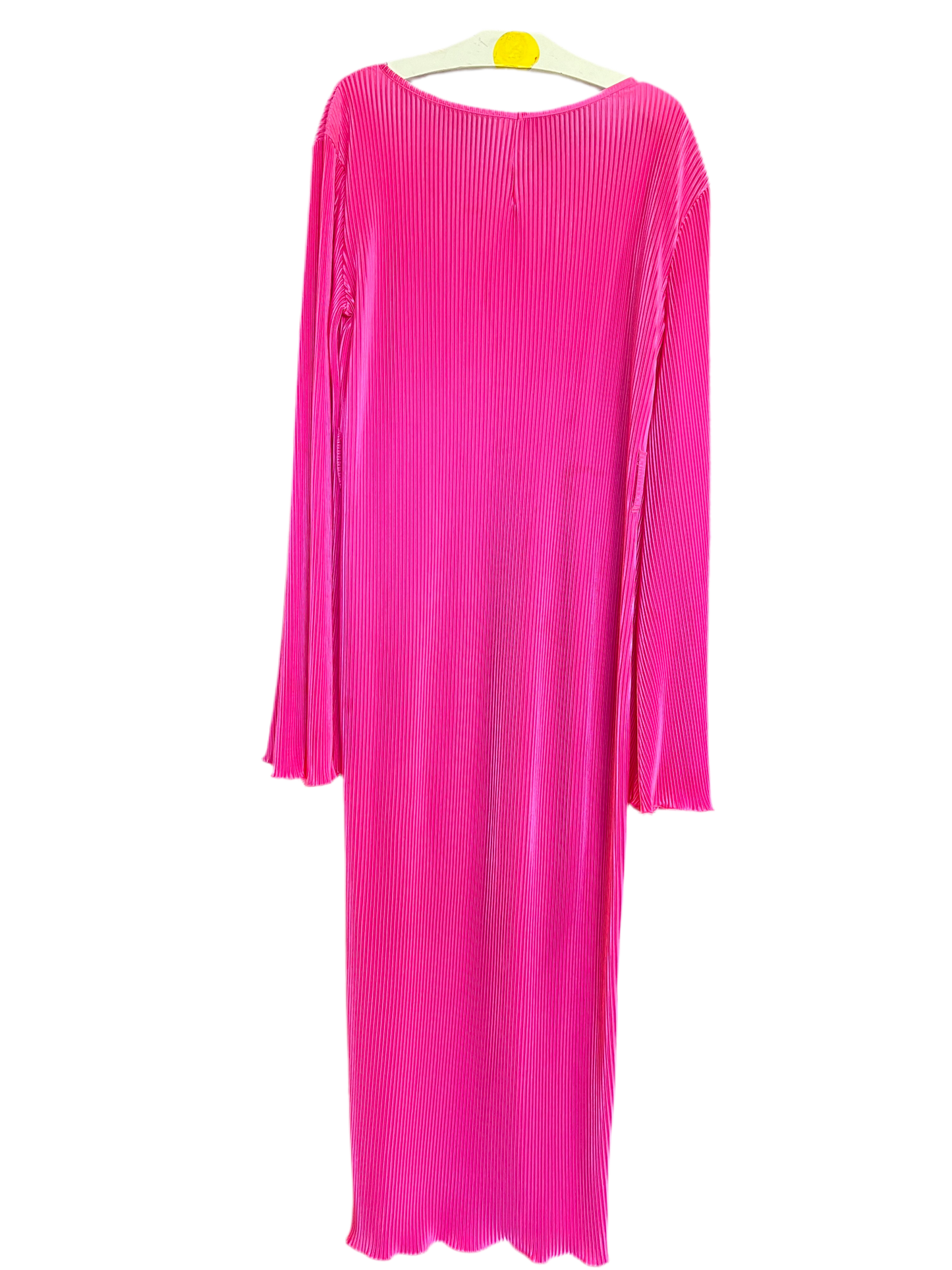 One Size Pink Pleated Dress