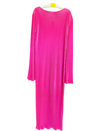 One Size Pink Pleated Dress