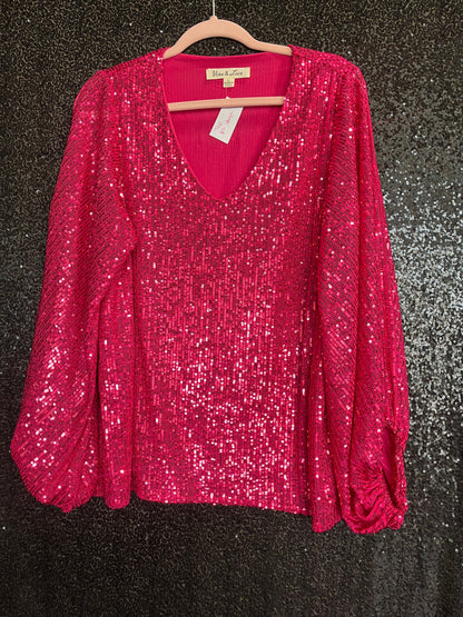 Vine & Love Sequin Top