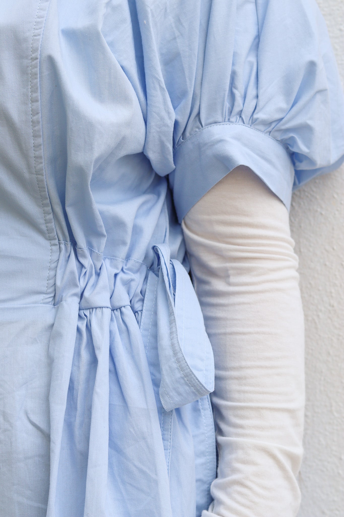 The BOW-Peep Dress in Blue