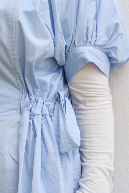 The BOW-Peep Dress in Blue