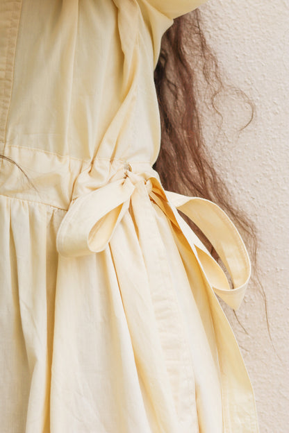 The BOW-Peep Dress in Yellow