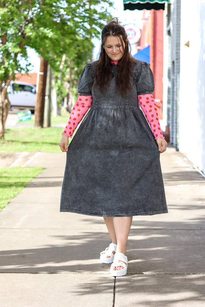 Oh My Darling Washed Denim Dress