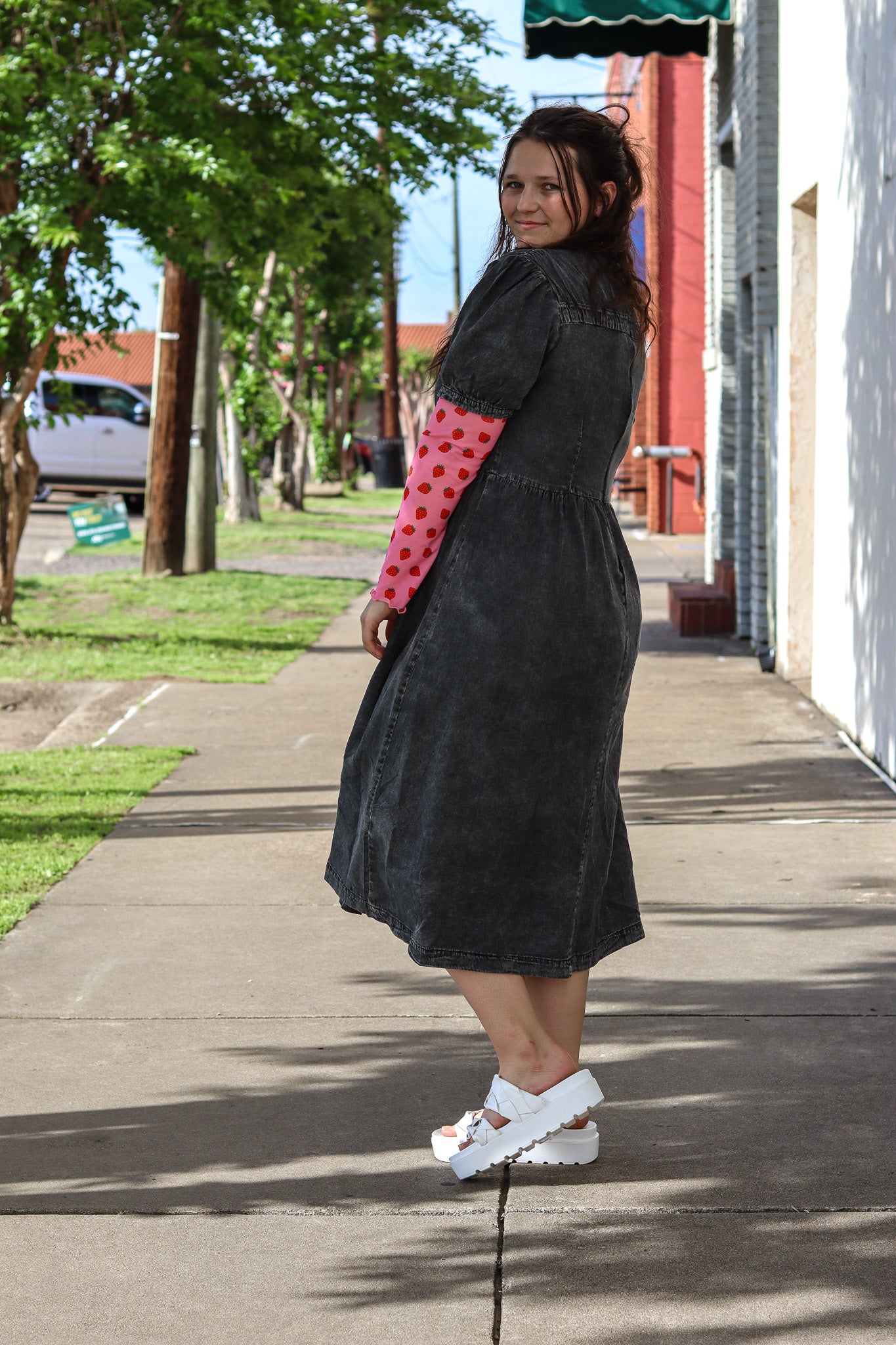 Oh My Darling Washed Denim Dress