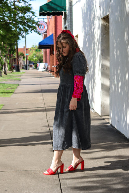 Oh My Darling Washed Denim Dress