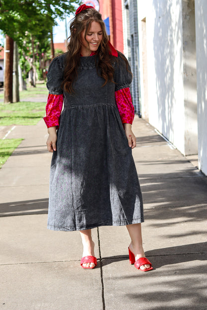 Oh My Darling Washed Denim Dress