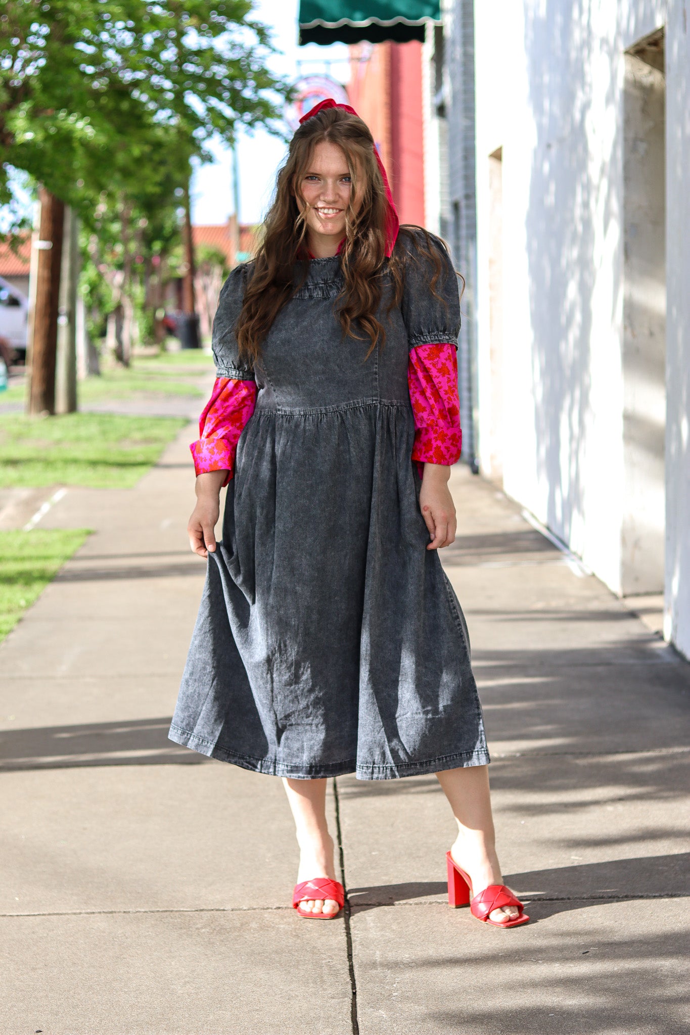 Oh My Darling Washed Denim Dress