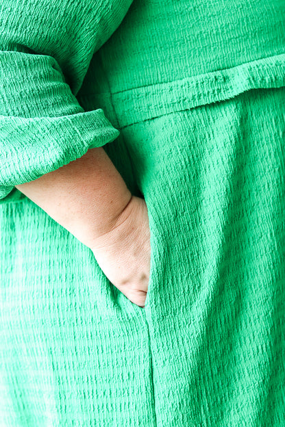 CURVY Wonderfully Made in Green Dress