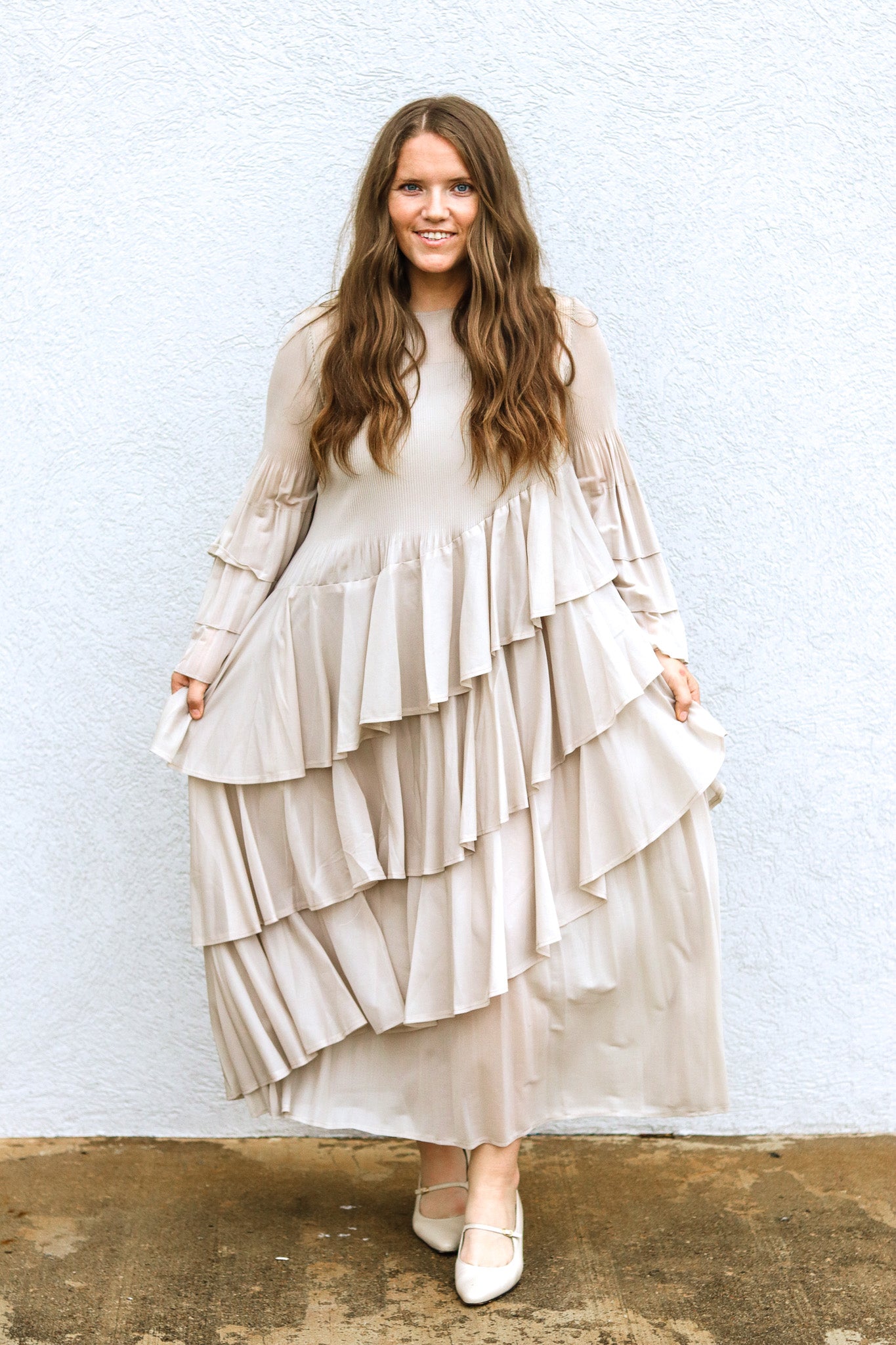 Sunday Best Dress in Tan