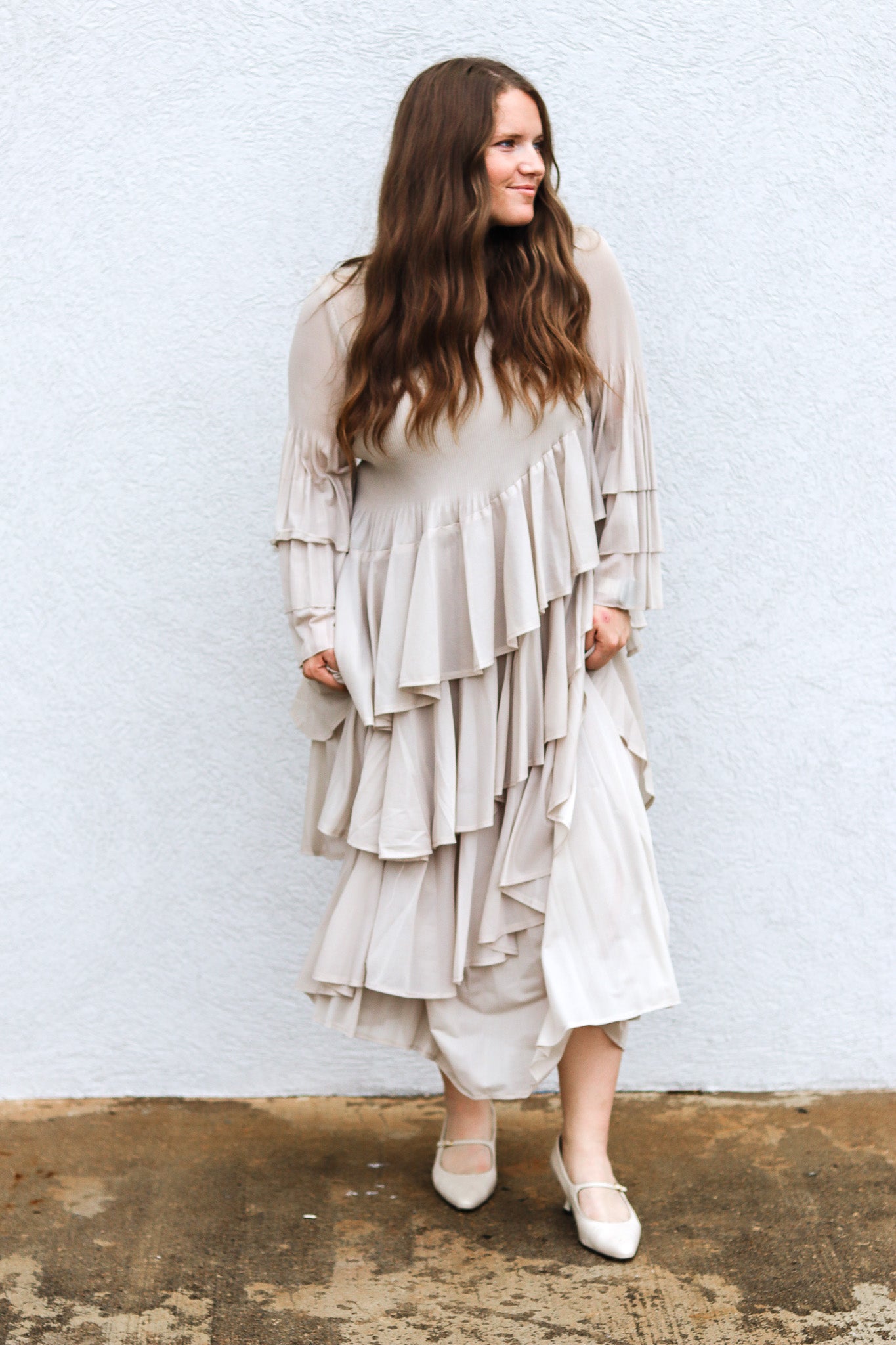 Sunday Best Dress in Tan