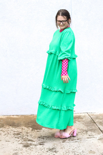 CURVY Wonderfully Made in Green Dress