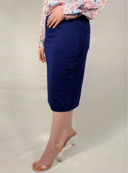 Basic Navy Pencil Skirt